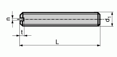一字槽平端紧定螺钉